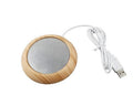 Bright Wood Grain USB Cup Warmer Mug Mat Heater Mugs Coaster_0