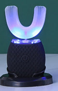 U Shape Cold Light Automatic Toothbrush - Black_0